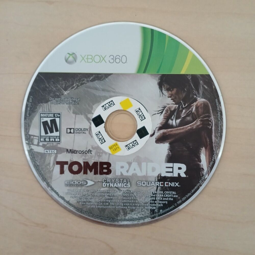 Tomb Raider Xbox 360 Video Game Disc Only tested working